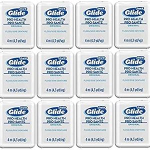 Glide Oral-B Pro-Health Original Floss, Small Size 4 Meters (4.3 Yards) - Pack of 12
