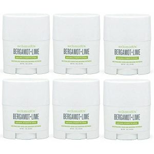 Schmidt's Aluminum Free Natural Deodorant for Women and Men, Bergamot + Lime with 24 Hour Odor Protection, Certified Cruelty Free, Vegan Deodorant, Travel Size 0.7oz, 6 pack, 0.7 Ounce